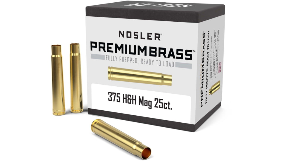 Nosler Custom Rifle Brass .375 H&amp;H Magnum, 25ct, 11930