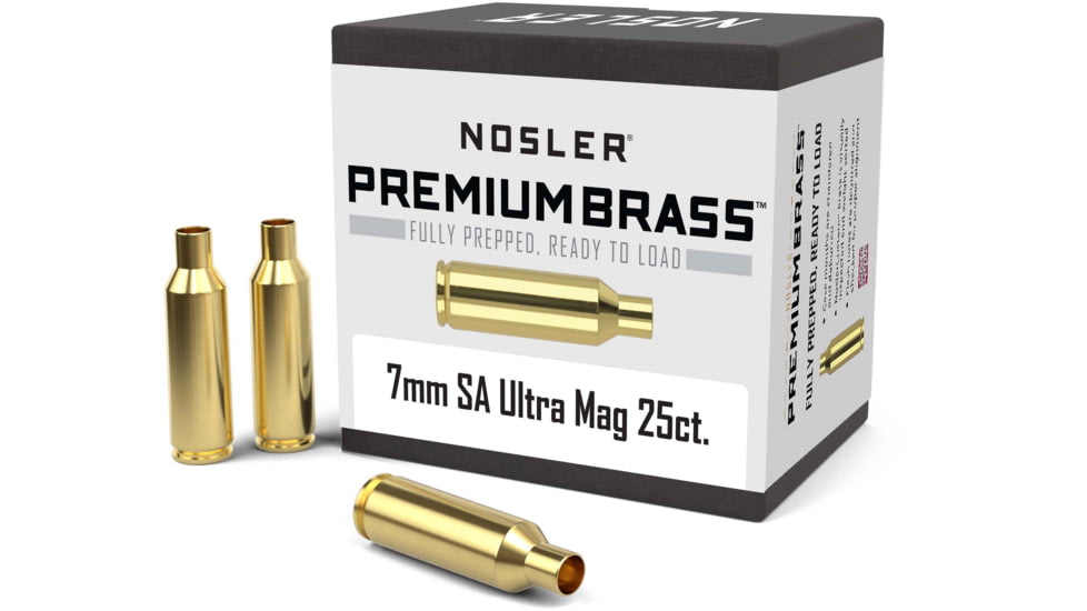 Nosler Custom Rifle Brass 7mm Remington Short Action Ultra Magnum, 25ct, 10184