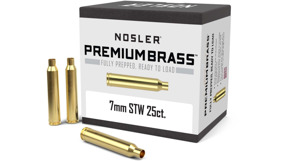 Nosler Custom Rifle Brass 7mm Shooting Times Westerner, 25ct, 11472