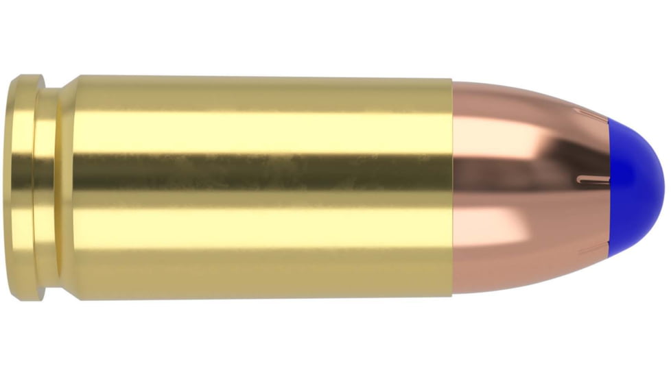 Nosler Defence 124 Grain 9mm +P Bonded Tipped Brass Cased Cased Pistol Ammo, 20 Rounds, 37151