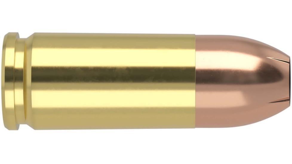 Nosler Defense 9mm +P 124 Grain Bonded Jacketed Hollow Point Brass Cased Cased Pistol Ammo, 20 Rounds, 38432