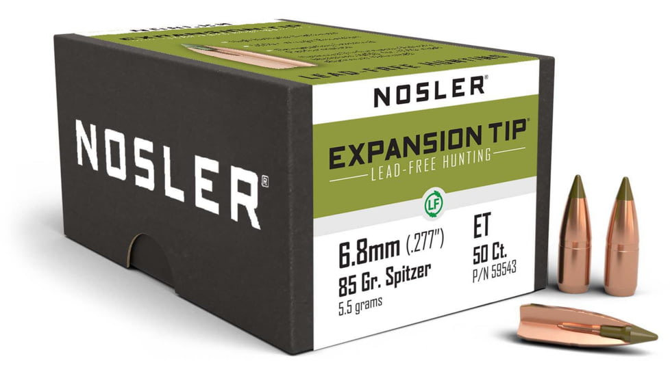 Nosler E-Tip Rifle Bullet 6.8mm 85gr, 50ct, 59543