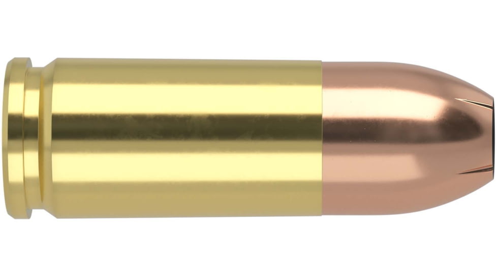 Nosler ASP 9mm 115 Grain Jacketed Hollow Point Brass Cased Pistol Ammo, 20 Rounds, 51285