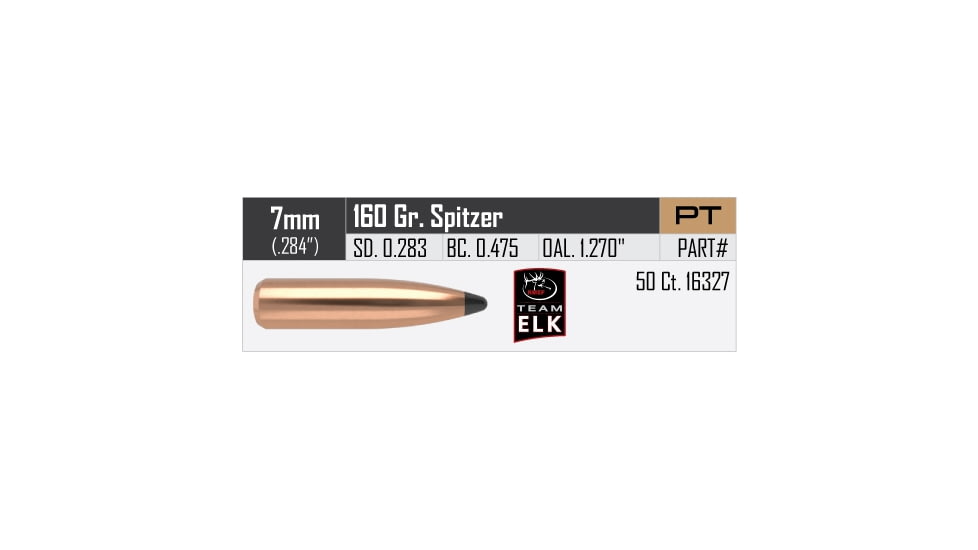 Nosler Partition Rifle Bullet 7mm 160gr, 50ct, 16327