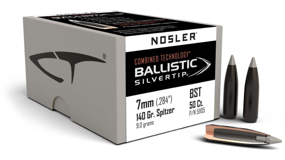 Nosler Silvertip Hunting Rifle Bullet 7mm 140gr, 50ct, 51105
