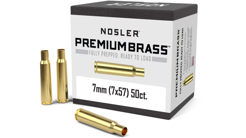 Nosler Unprimed Brass Cases 7x57 Mauser