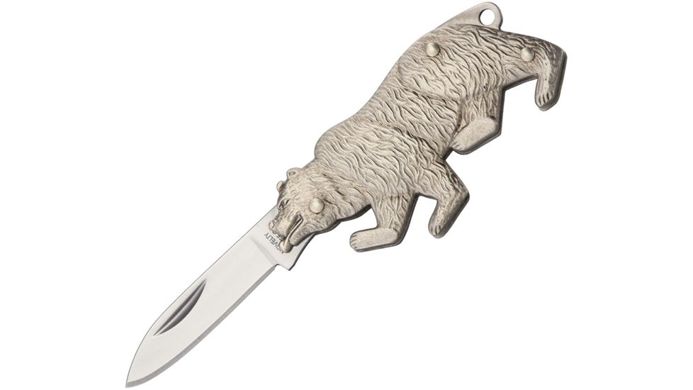 Novelty Cutlery Bear Knife Folding Knife,1.5in,Stainless Handle NV272