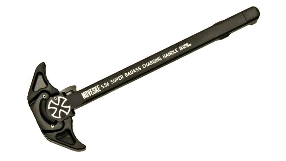 Noveske Super Badass Charging Handle, Geissele 5.56 Ambi, Black, 05000900