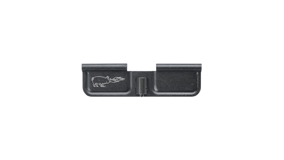 Noveske Dust Cover, Flaming Pig, Fits AR Rifles, Black, Ejection Port Cover Kit, Includes Dust Cover, Rod, Spring, and Clip 05001348