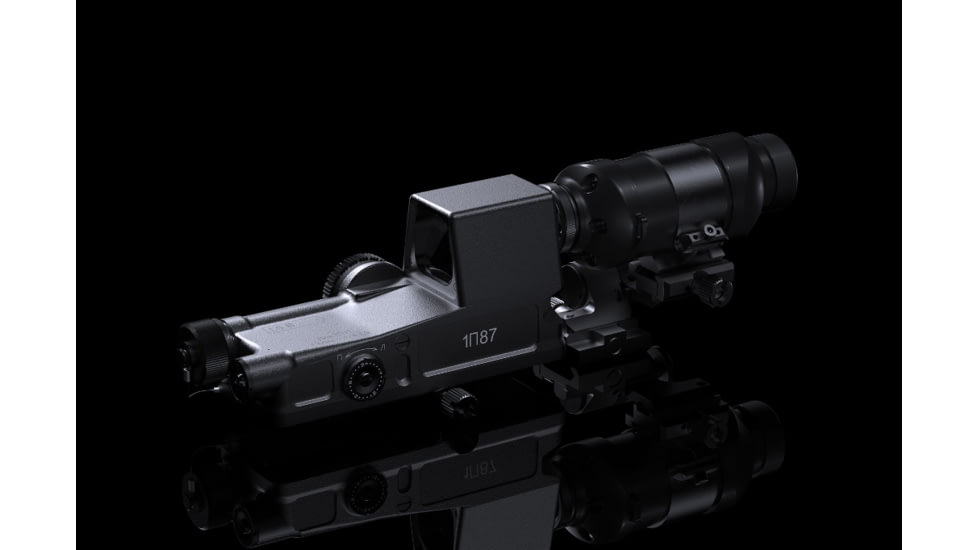 NOVUS Precision PDS-1 Prismatic Red Dot Sight w/ PM-1 3x Prismatic Magnifier Combo, 1x25mm, Military Reticle, CMB-M3P1-RM-BLK