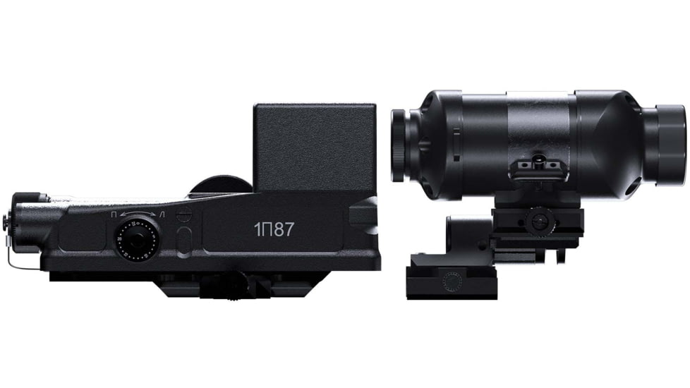 NOVUS Precision PDS-1 Prismatic Red Dot Sight w/ PM-1 3x Prismatic Magnifier Combo, 1x25mm, Military Reticle, CMB-M3P1-RM-BLK