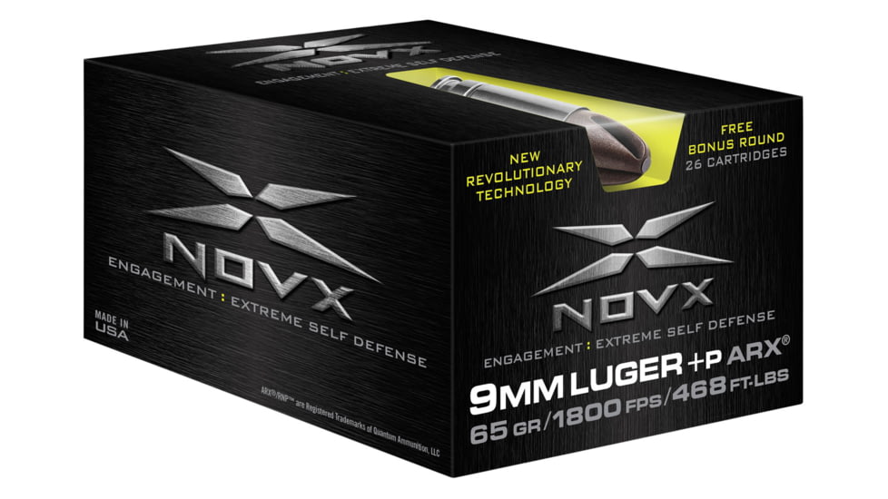 NovX 9ARXPSS260 Engagement Extreme Self-Defense 9mm Luger +P 65 Gr ARX 26 Bx/ 10