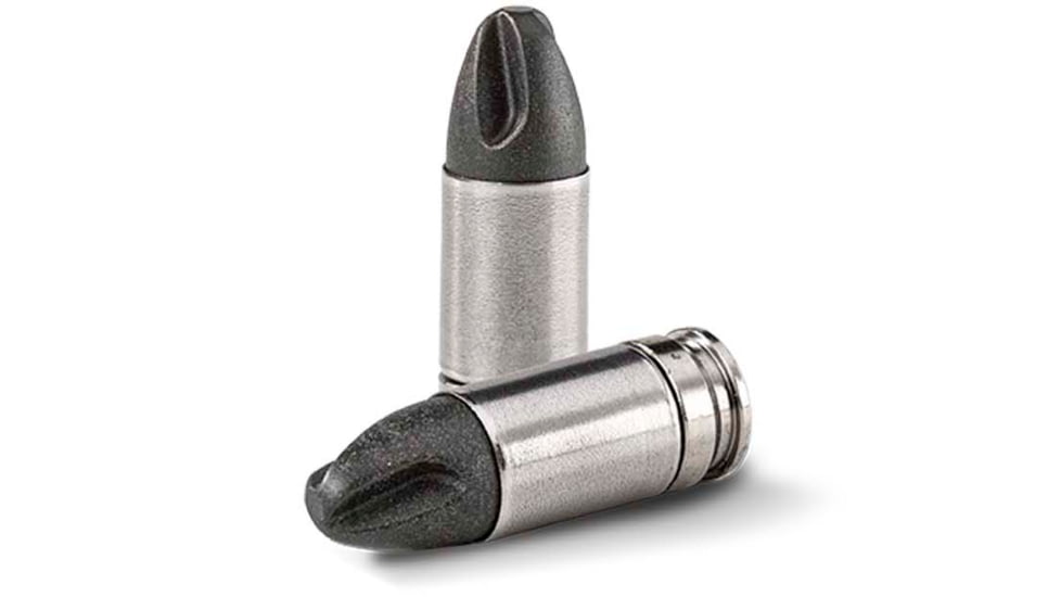 NovX Ammunition Engagement/Extreme Self Defense 9mm Luger +P +P 65 Grain Fluted Stainless Steel Cased Pistol Ammo, 20 Rounds, 9EEPSS-20
