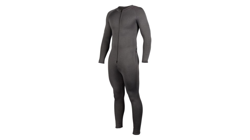 NRS Expedition Union Suit - Men's, Charcoal Heather, M 10132.03.101