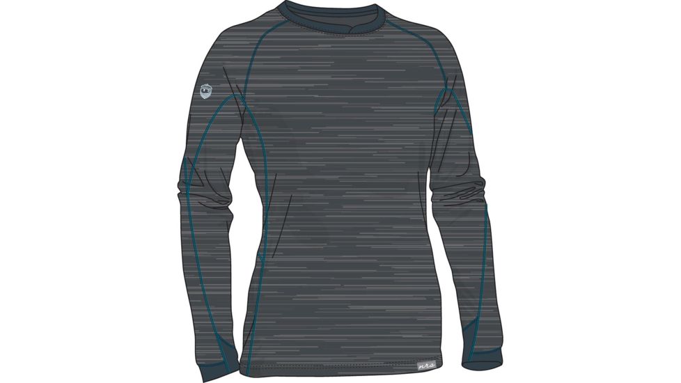 NRS H2Core Expedition Weight Shirt - Women's, Gunmetal, XL 10135.05.104
