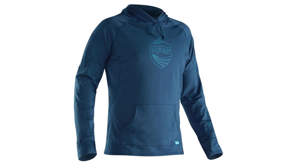 NRS H2Core Lightweight Hoodie - Men's, Moroccan Blue, XXL 10120.03.109