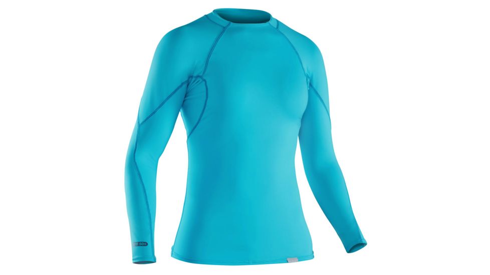 NRS H2Core Rashguard Long-Sleeve Shirt - Women's, Blue Atoll, XL 10021.05.109