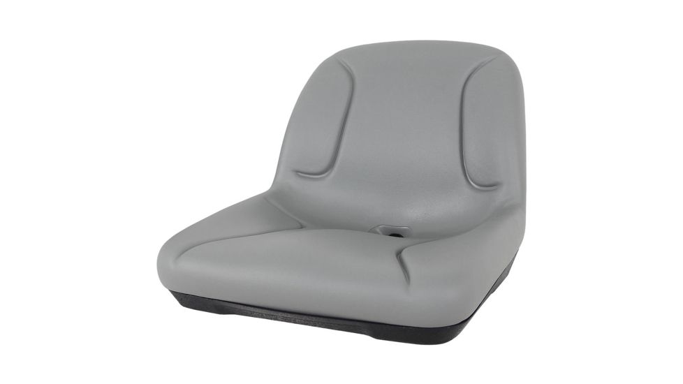 NRS High-Back Padded Drain Hole Seat, Gray 94031.01.100