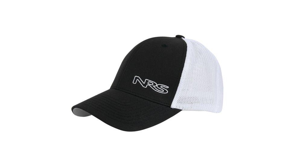 NRS Mesh Flexfit Hat, Black/White, Universal 12502.01.102