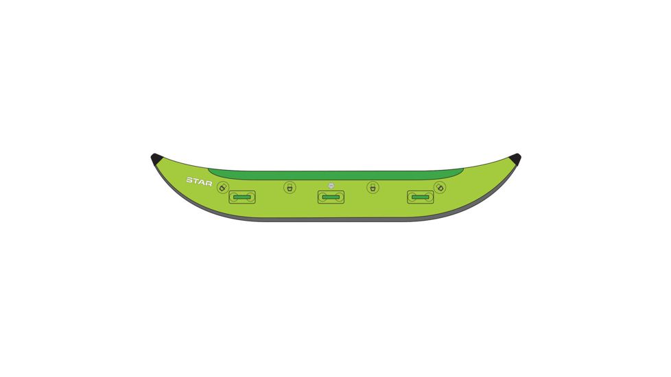 NRS STAR Kima 15 Cataraft, Lime, 15 Feet, 86232.01.101