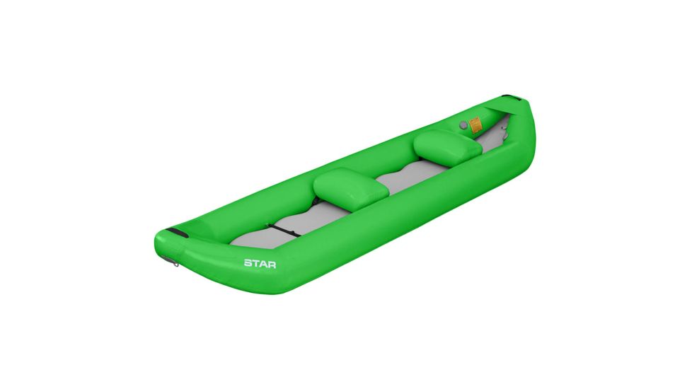 NRS STAR Seminole II Inflatable Kayak, Lime, 12 Feet 7 Inch, 86241.01.102