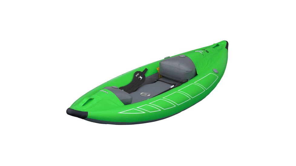 NRS STAR Viper Inflatable Kayak, Lime, 9 Feet 6 Inch, 86246.01.101