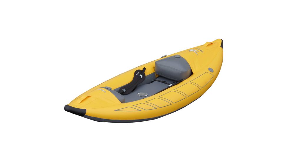 NRS STAR Viper Inflatable Kayak, Yellow, 9 Feet 6 Inch, 86246.01.102