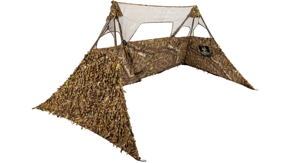 Nukem Grab &amp; Go Hunting Ground Blind Double Up System, Mossy Oak Country Roots 3D Leafy, Regular, NKDUS3CR3DREG