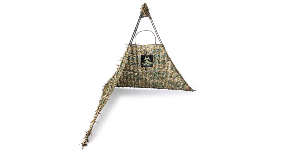 Nukem Grab &amp; Go Hunting Ground Blind, Green 3D Leafy Camo, Regular, NH23065266-0