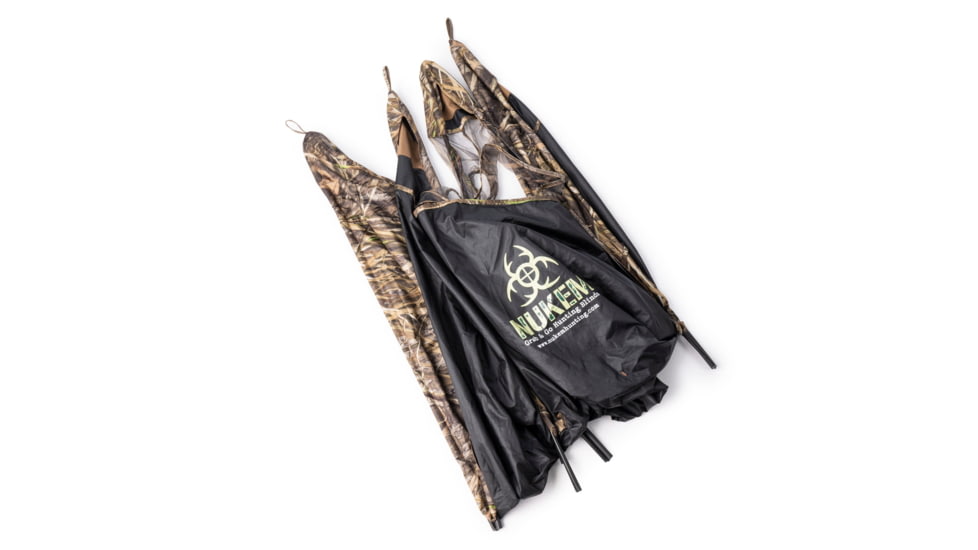 Nukem Grab &amp; Go Hunting Ground Blind, Habitat Camo, Extra Large, NH23065265-0