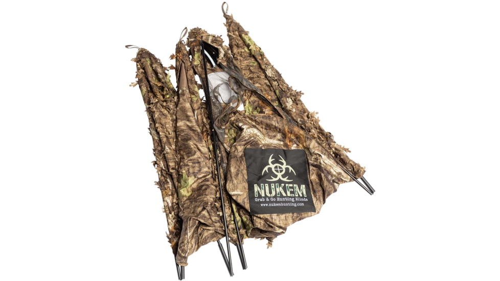 Nukem Grab &amp; Go Hunting Ground Blind, Mossy Oak Country Roots 3D Leafy, Regular, NK22034031-6