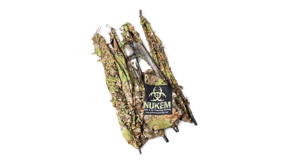 Nukem Grab &amp; Go Hunting Ground Blind, Obsession 3D Leafy Camo, Extra Large, NH23065265-2