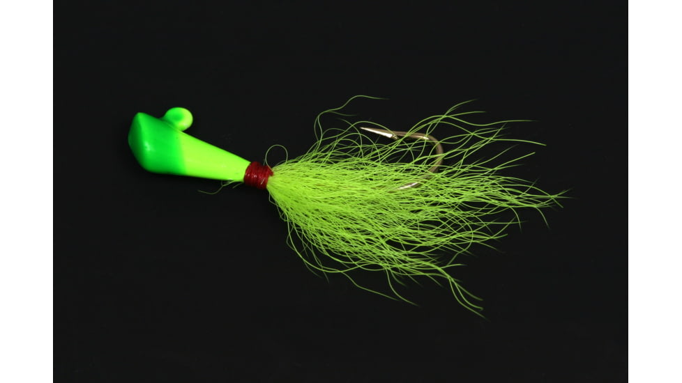 Nungesser Shad Dart, 1/16 oz Lime Green Yellow Tail, 2 Pk, 4RDG-2