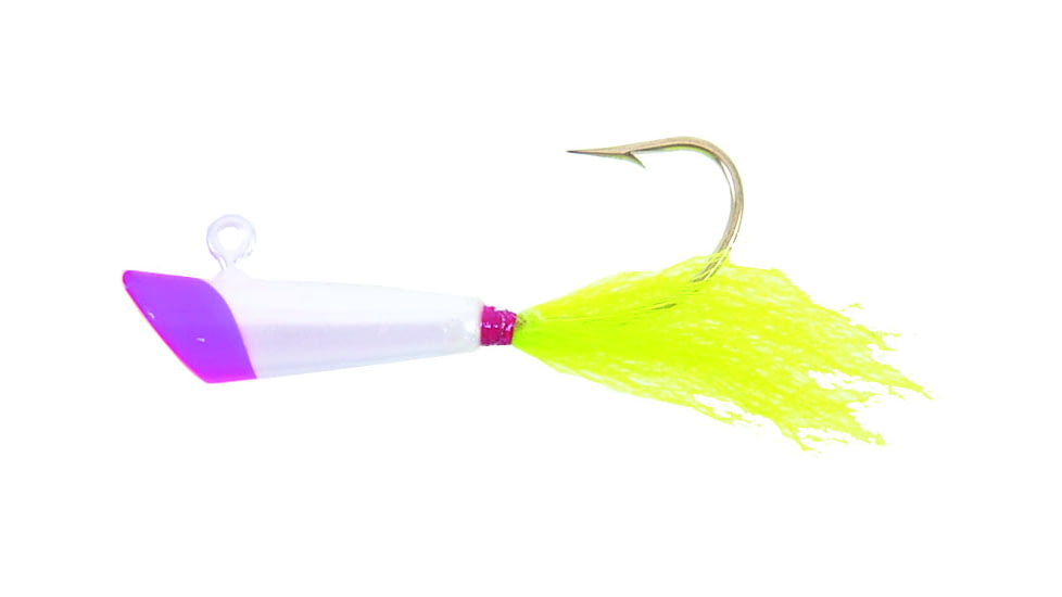 Nungesser Shad Dart, 1/2 oz Lime Green Yellow Tail, 1 Pk, 2RDG-1