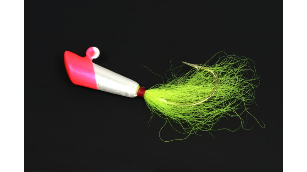 Nungesser Shad Dart, 1/2 oz Red/White Body Yellow Tail, 1 Pk, 2RDW-1