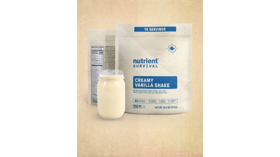 Nutrient Survival Creamy Vanilla Shake Pantry Pack 3D15A364, 8473
