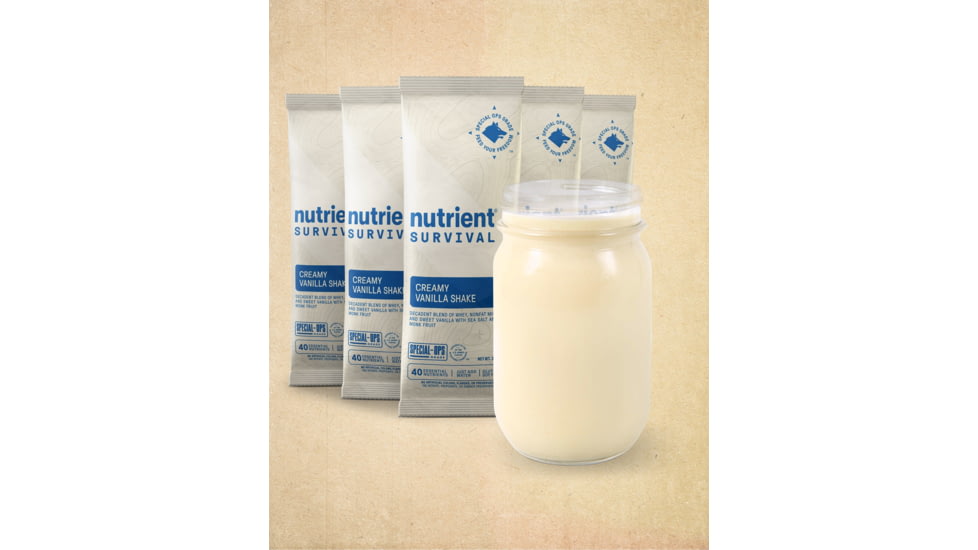 Nutrient Survival Creamy Vanilla Shake Singles 5-Pack 1B9463CA, 8773