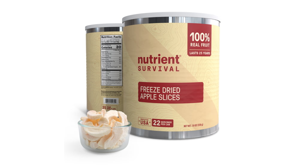 Nutrient Survival Freeze Dried Apple Slices #10 Can, 8591