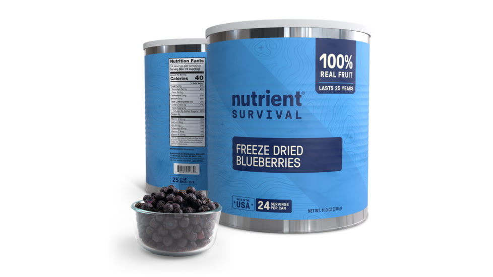 Nutrient Survival Freeze Dried Blueberries #10 Can, 8592