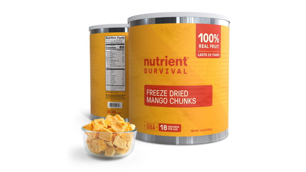 Nutrient Survival Freeze Dried Mango Chunks #10 Can, 8593