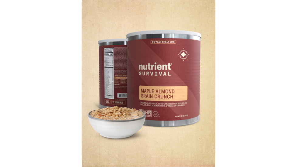 Nutrient Survival Maple Almond Grain Crunch #10 Can 7F1711B1, 8546