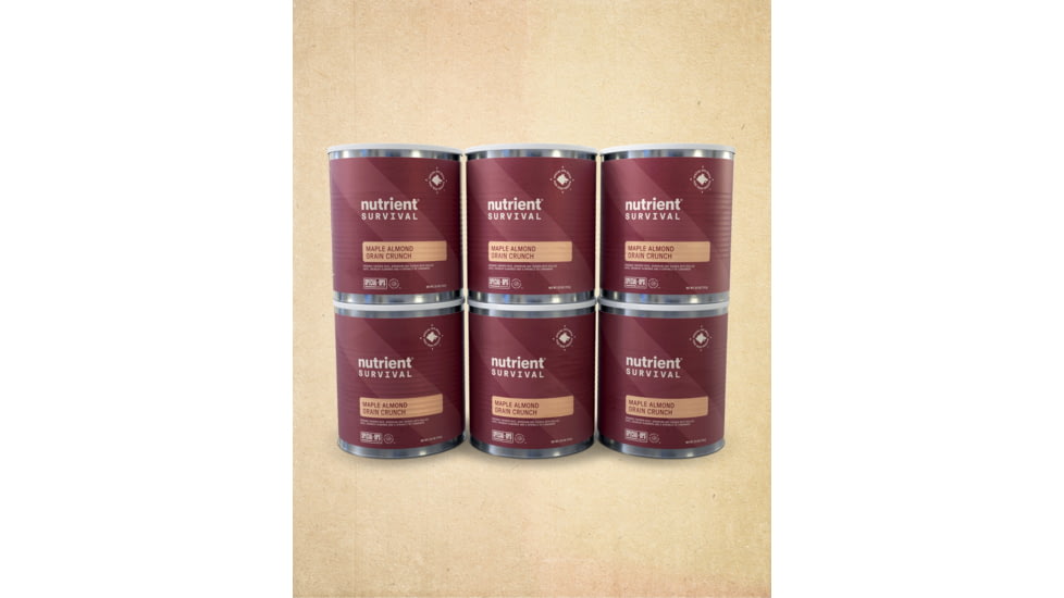 Nutrient Survival Maple Almond Grain Crunch 6 Cans 158DF770, 9546