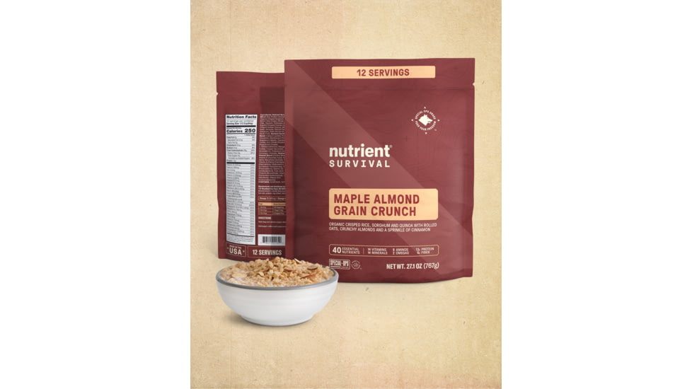 Nutrient Survival Maple Almond Grain Crunch Pantry Pack A130854D, 8446