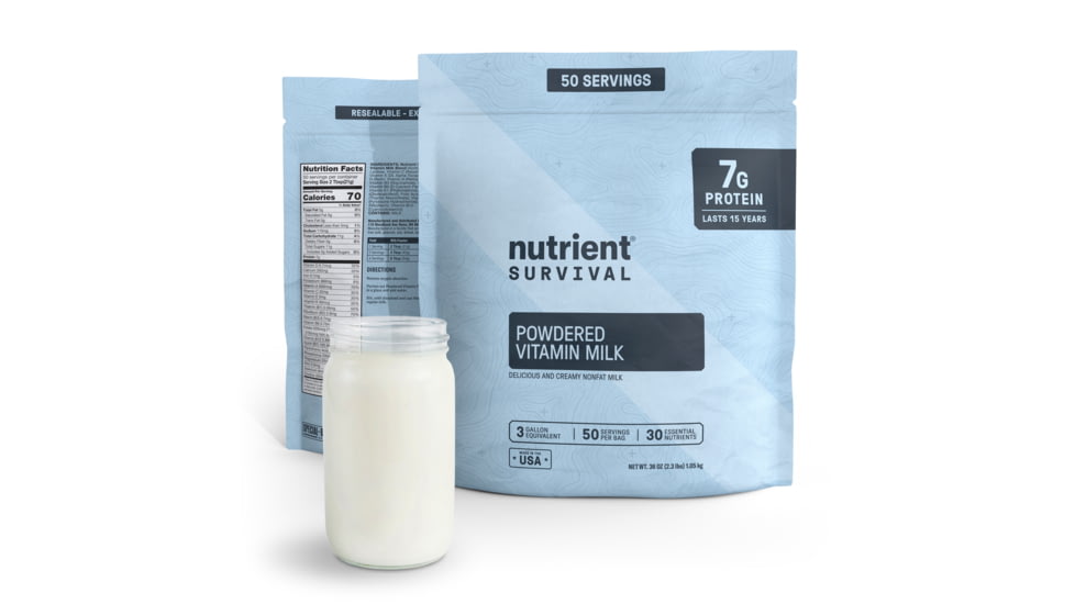 Nutrient Survival Powdered Vitamin Milk Pantry Pack, 8478