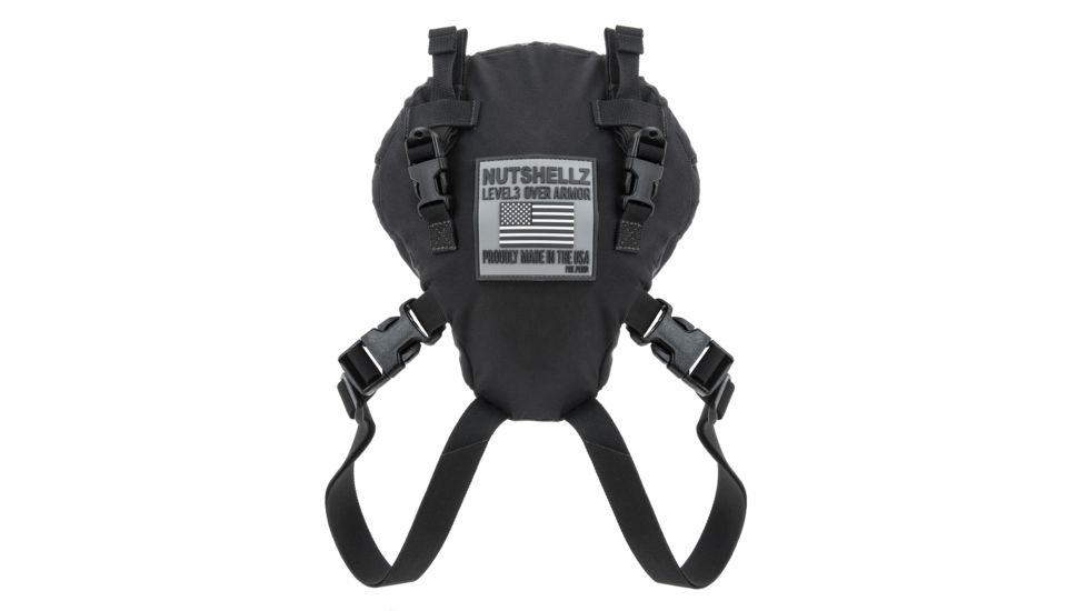 Nutshellz Level 3 Over Armor Groin Protection System, 32-34, Black, Medium 852554007345
