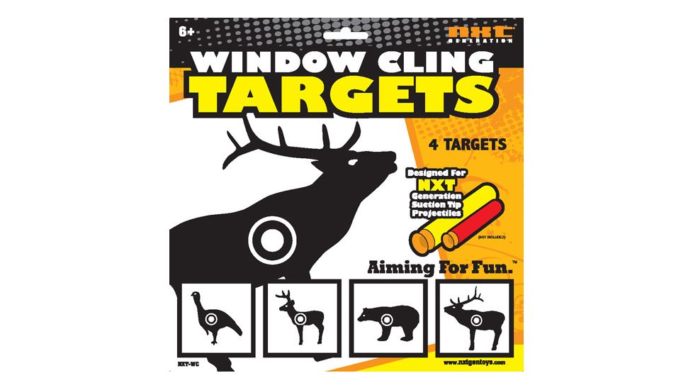 Nxt Generation Animal Window Cling Targets 4 Animal Targets