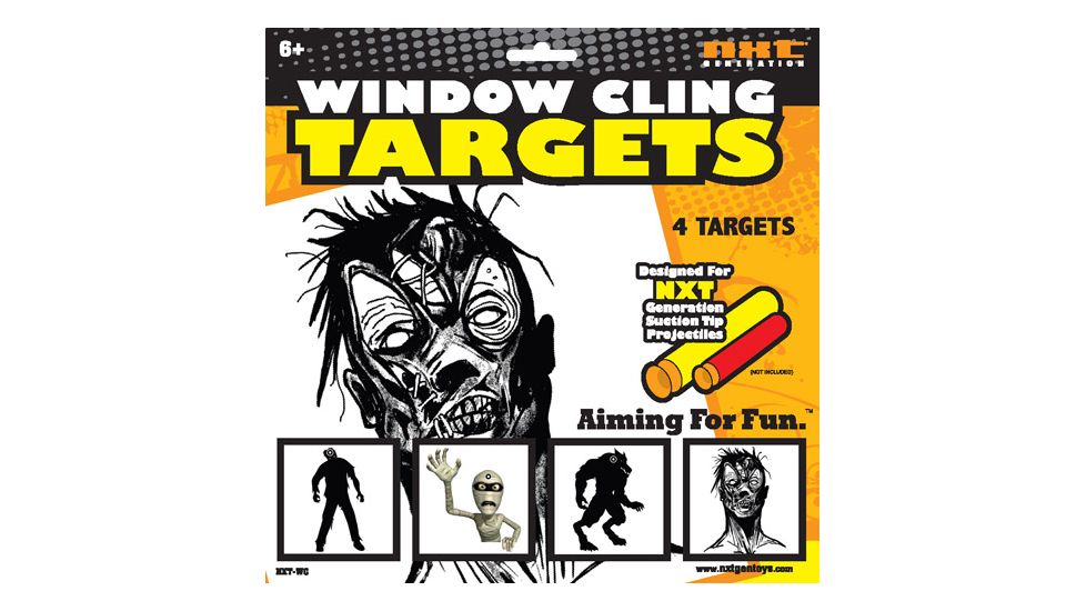 Nxt Generation Zombie Window Cling Targets 4 Zombie Targets