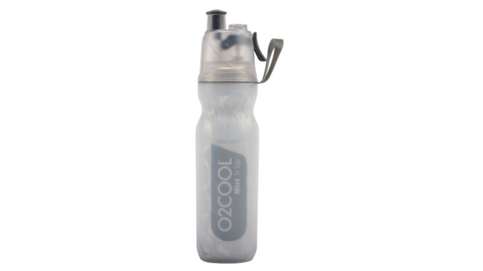 O2 Cool Mist N Sip Arctic Squeeze Insulated Water Bottle - 18 oz-Grey