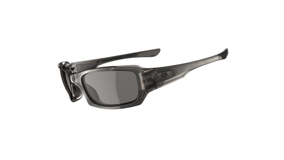 Oakley Fives Squared Single Vision Prescription Sunglasses - Grey Smoke Frame 03-441