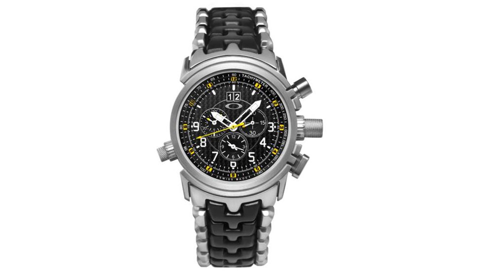 Oakley 12 Gauge Quartz Watch, Carbon Fiber Dial and Titainum Strap w/ Titanium Case 10-071
